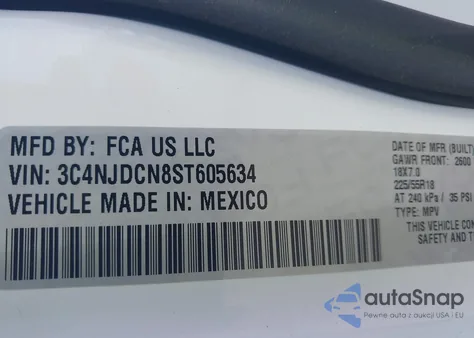 2025 Jeep Compass Limited from USA, damaged, VIN 3C4NJDCN8ST605634